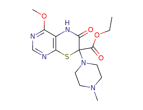 4-methoxy-6-oxo-7-N-(N'-methyl)piperazinyl-7-ethoxycarbonyl-5H-pyrimido<4,5-b><1,4>thiazine