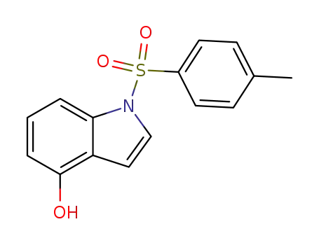 Molecular Structure of 81038-34-8 (1H-Indol-4-ol, 1-[(4-methylphenyl)sulfonyl]-)