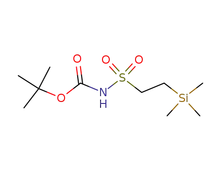 Molecular Structure of 145387-82-2 (Carbamic acid, [[2-(trimethylsilyl)ethyl]sulfonyl]-, 1,1-dimethylethyl ester)