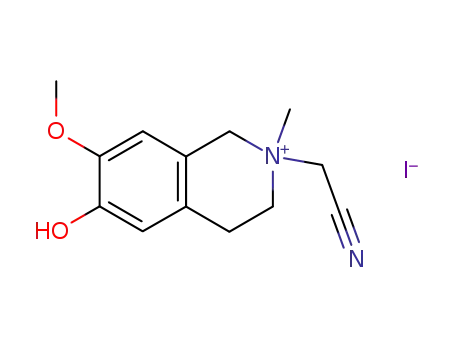 2-cyanomethyl-6-hydroxy-7-methoxy-2-methyl-1,2,3,4-tetrahydroisoquinolinium iodide