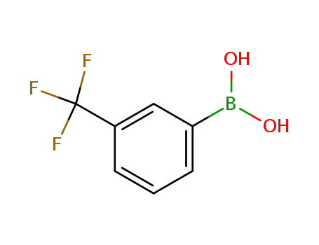 Molecular Structure of 1423-26-3 (3-(Trifluoromethyl)phenylboronic acid)
