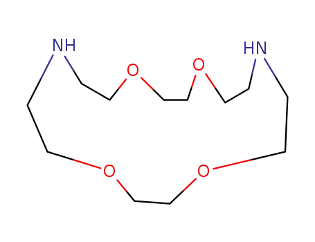 Molecular Structure of 23978-55-4 (1,4,10,13-Tetraoxa-7,16-diazacyclooctadecane)