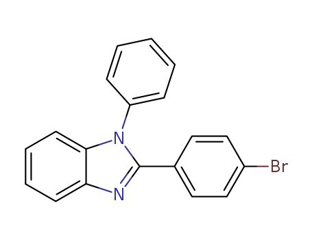 2620-76-0,2-(4-Bromophenyl)-1-phenyl-1H-benzoimidazole,Benzimidazole,2-(p-bromophenyl)-1-phenyl- (7CI,8CI);1-Phenyl-2-(4-bromophenyl)benzimidazole;2-(4-Bromophenyl)-1-phenyl-1H-benzimidazole;2-(4-Bromophenyl)-1-phenylbenzimidazole;