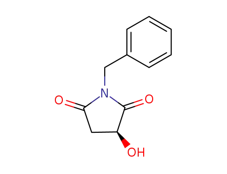 Molecular Structure of 101469-91-4 (N-Benzyl-(3S)-hydroxysuccinimide)