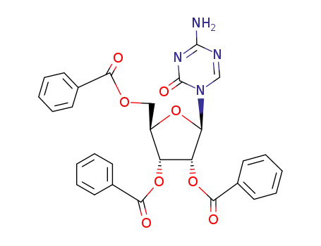 Molecular Structure of 28998-36-9 (4-Amino-1-(2-O,3-O,5-O-tribenzoyl-β-D-ribofuranosyl)-1,3,5-triazin-2(1H)-one)
