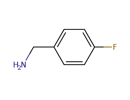 Molecular Structure of 140-75-0 (4-Fluorobenzylamine)