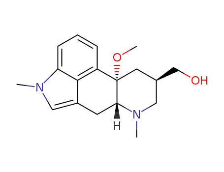 Molecular Structure of 35155-28-3 (10-methoxy-1,6-dimethylergoline-8beta-methanol)