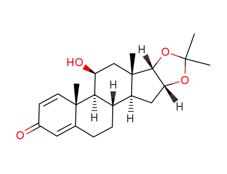 11β-hydroxy-16α,17α-<(1-methylethylidene)bis(oxy)>-3-oxoandrosta-1,4-diene