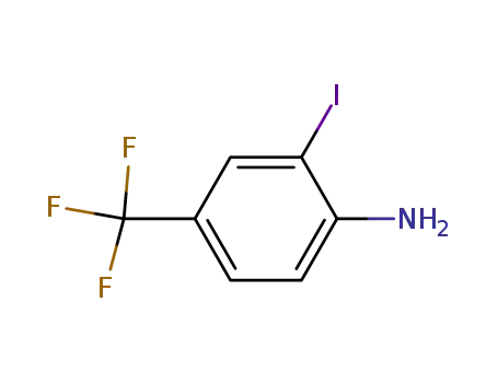 Molecular Structure of 163444-17-5 (4-Amino-3-iodobenzotrifluoride)