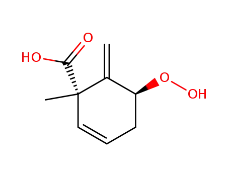 (1S,5S)-5-Hydroperoxy-1-methyl-6-methylene-cyclohex-2-enecarboxylic acid