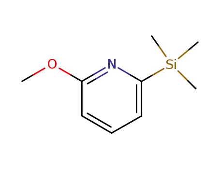 Molecular Structure of 170453-55-1 (Pyridine, 2-methoxy-6-(trimethylsilyl)- (9CI))