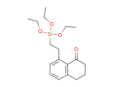 Molecular Structure of 154735-94-1 (1(2H)-Naphthalenone, 3,4-dihydro-8-[2-(triethoxysilyl)ethyl]-)