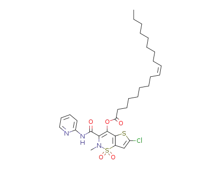 6-chloro-2-methyl-4-oleoyloxy-N-2-pyridinyl-2H-thieno<2,3-e>-1,2-thiazine-3-carboxamide 1,1-dioxide