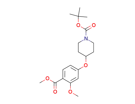4-(N-t-Butoxycarbonyl-4-piperidinyloxy)-2-methoxybenzoic acid methyl ester