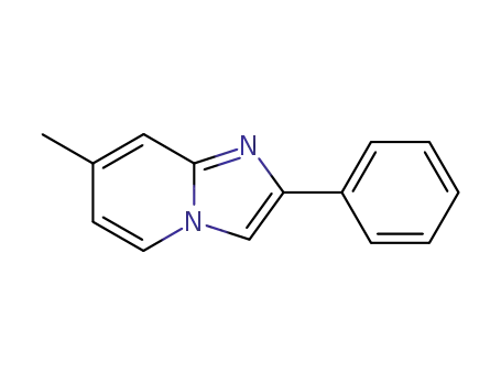 Molecular Structure of 885-91-6 (Imidazo[1,2-a]pyridine, 7-methyl-2-phenyl-)