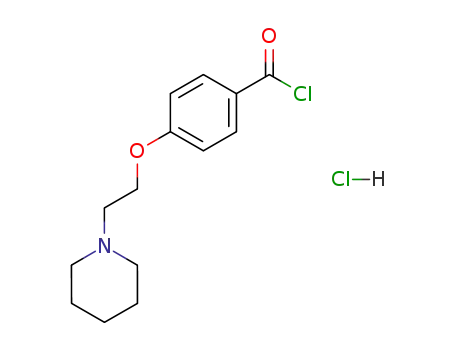 4-[2-(piperidin-1-yl)ethoxy]benzoyl chloride hydrochloride