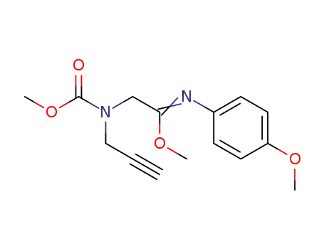 2-(Methoxycarbonyl-prop-2-ynyl-amino)-N-(4-methoxy-phenyl)-acetimidic acid methyl ester