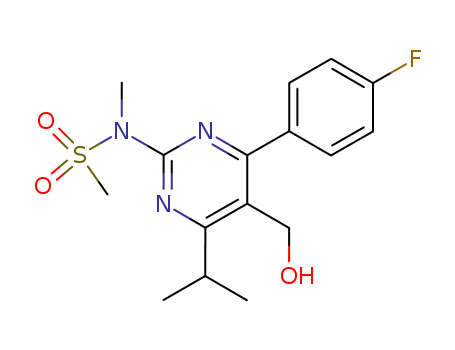 4-(4-Fluorophenyl)-6-isopropyl-2-[(N-methyl-n-methylsulfonyl)amino]pyrimidine-5-yl-methanol