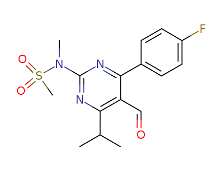 4-(4-Fluorophenyl)-6-isopropyl-2-[(N-methyl-N-methylsulfonyl)amino]pyrimidinyl-5-yl-formyl