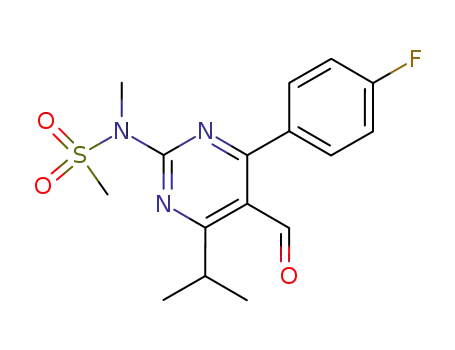 N-[4-(4-fluorophenyl)-5-formyl-6-isopropylpyrimidin-2-yl]-N-methylmethanesulfonamide