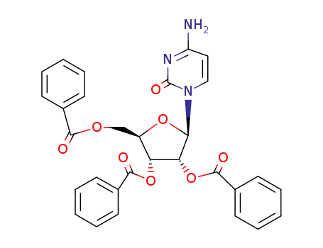 Molecular Structure of 31652-74-1 (2'-O,3'-O,5'-O-Tribenzoylcytidine)