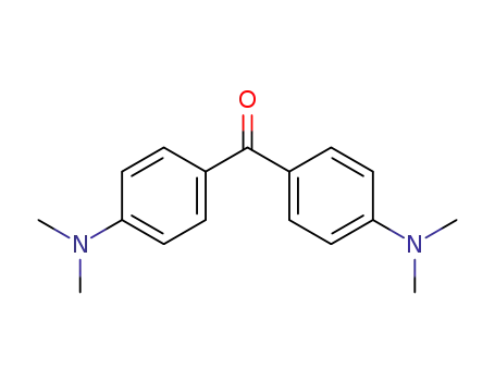 Molecular Structure of 90-94-8 (4,4'-Bis(dimethylamino)benzophenone)
