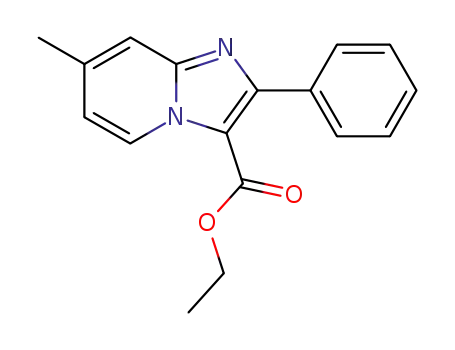 Molecular Structure of 137997-34-3 (ETHYL 7-METHYL-2-PHENYLIMIDAZO[1,2-A]PYRIDINE-3-CARBOXYLATE)