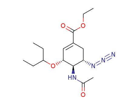 204255-06-1,ETHYL (3R,4R,5S)-4-ACETAMIDO-5-AZIDO-3-(1-ETHYLPROPOXY)CYCLOHEX-1-ENE-1-CARBOXYLATE,tiagabine ethyl ester;