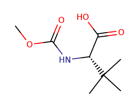 162537-11-3,Methoxycarbonyl-L-tert-leucine,N-(Methoxycarbonyl)-L-tert-leucine;(S)-N-(methoxycarbonyl)-tert-leucine;