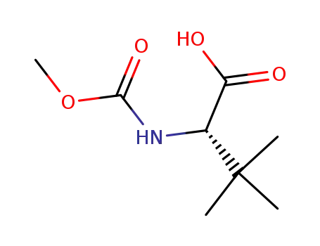 Molecular Structure of 162537-11-3 (Methoxycarbonyl-L-tert-leucine)