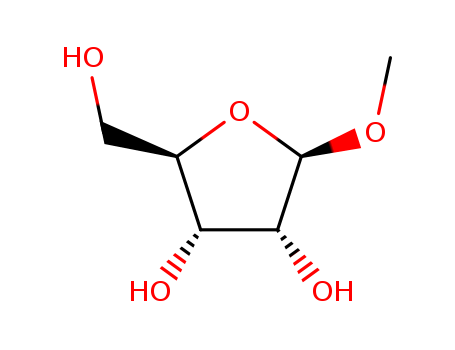 7473-45-2,Methyl beta-D-ribofuranoside,Ribofuranoside,methyl, b-D- (8CI);Methyl b-D-ribofuranoside;NSC 400285;