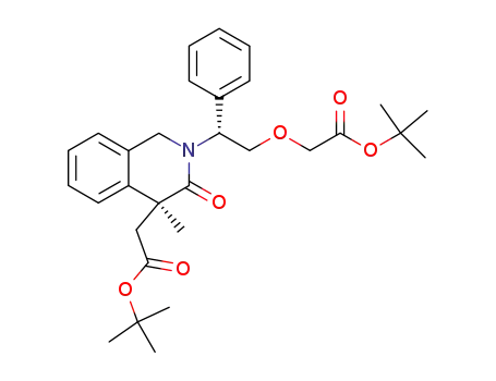 (αR,4S)-[2-(4-tert-butoxycarbonylmethyl-4-methyl-3-oxo-3,4-dihydro-1H-isoquinolin-2-yl)-2-phenylethoxy]acetic acid ter-butyl ester