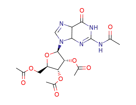 9-(2',3',5'-tri-O-acetyl-β-D-ribofuranosyl)-N2-acetylguanine