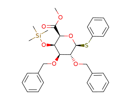 methyl (phenyl 2,3-di-O-benzyl-1-thio-4-O-trimethylsilyl-β-D-galactopyranosid)uronate