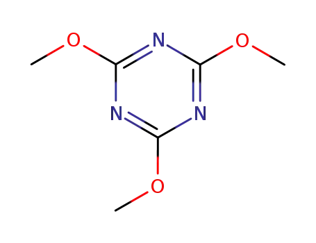 Molecular Structure of 877-89-4 (2,4,6-TRIMETHOXY-1,3,5-TRIAZINE)