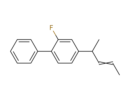2-Fluoro-4-((E)-1-methyl-but-2-enyl)-biphenyl
