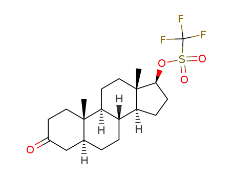 17β-triflate-5α-androstan-3-one