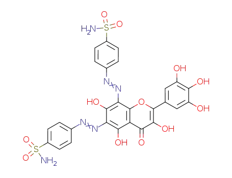 6,8-bis(p-sulfamoylbenzeneazo)-3,3',4',5,5',7-hexahydroxyflavone