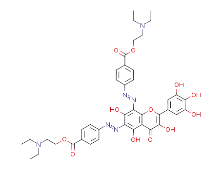 6,8-bis{p-[2-(diethylamino)ethoxycarbonyl]benzeneazo}-3,3',4',5,5',7-hexahydroxyflavone