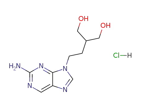 2-amino-9-(4-hydroxy-3-hydroxymethylbut-1-yl)purine hydrochloride