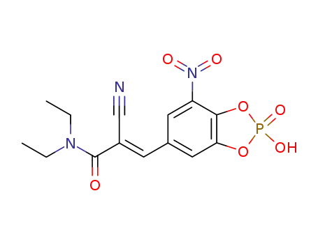 2-cyano-N,N-diethyl-3-(2-hydroxy-7-nitro-2-oxo-2λ5-benzo[1,3,2]dioxaphosphol-5-yl)-acrylamide