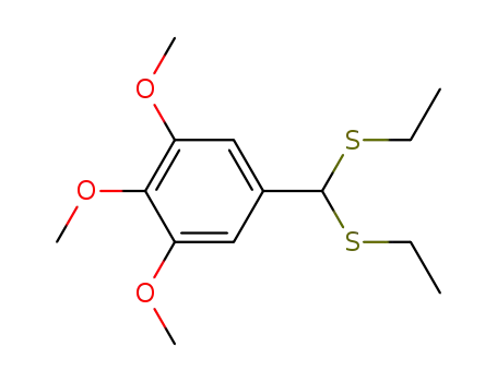 5-(bis-ethylsulfanyl-methyl)-1,2,3-trimethoxy-benzene