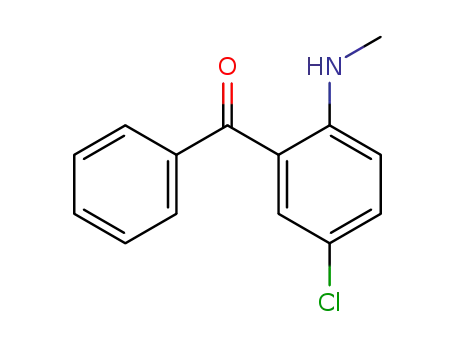 Molecular Structure of 1022-13-5 (5-Chloro-2-(methylamino)benzophenone)
