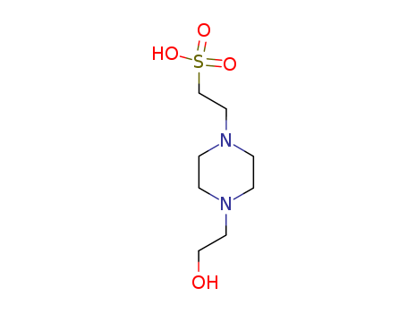7365-45-9,HEPES,1-[4-(2-Hydroxyethyl)-1-piperazinyl]ethane-2-sulfonicacid;2-[4-(2-Hydroxyethyl)piperazinyl]ethanesulfonic acid;4-(2-Hydroxyethyl)piperazine-1-(2-ethanesulfonic acid);N-(2-Hydroxyethyl)piperazine-N'-2-ethanesulfonic acid;N-(2-Hydroxyethyl)piperazine-N'-ethanesulfonic acid;NSC 166663;N'-(2-Hydroxyethyl)piperazine-N-(2-ethanesulfonic acid);N'-2-Hydroxyethylpiperazine-N-2-ethanesulfonic acid;TVZ 7;WAS 13;HEPES (4-(2-Hydroxyethyl)piperazine-1-ethanesulfonic acid);1-Piperazineethanesulfonicacid, 4-(2-hydroxyethyl)-;