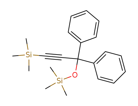 Molecular Structure of 350693-36-6 (Silane, [3,3-diphenyl-3-[(trimethylsilyl)oxy]-1-propynyl]trimethyl-)