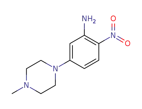Molecular Structure of 23491-48-7 (5-(4-Methylpiperazin-1-yl)-2-nitroaniline)