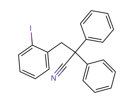 3-(2-iodophenyl)-2,2-diphenylpropanenitrile