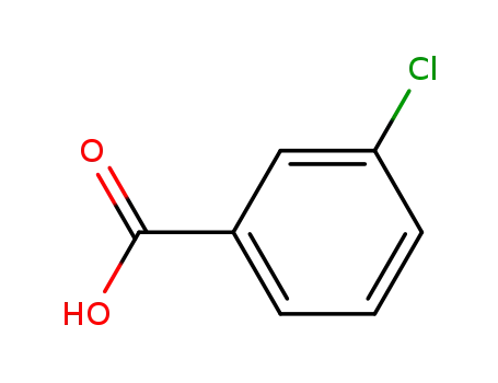 Molecular Structure of 535-80-8 (3-Chlorobenzoic acid)