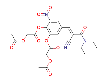 (E)-2-cyano-N,N-diethyl-3-[3,4-bis(acetoxyacetyloxy)-5-nitrophenyl]propenamide