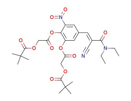 (E)-2-cyano-N,N-diethyl-3-[3,4-bis(pivaloyloxyacetyloxy)-5-nitrophenyl]propenamide